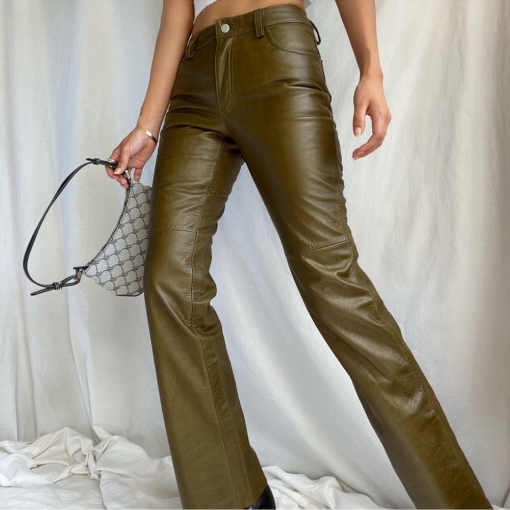 Gap Vintage Leather Boot Cut Jeans